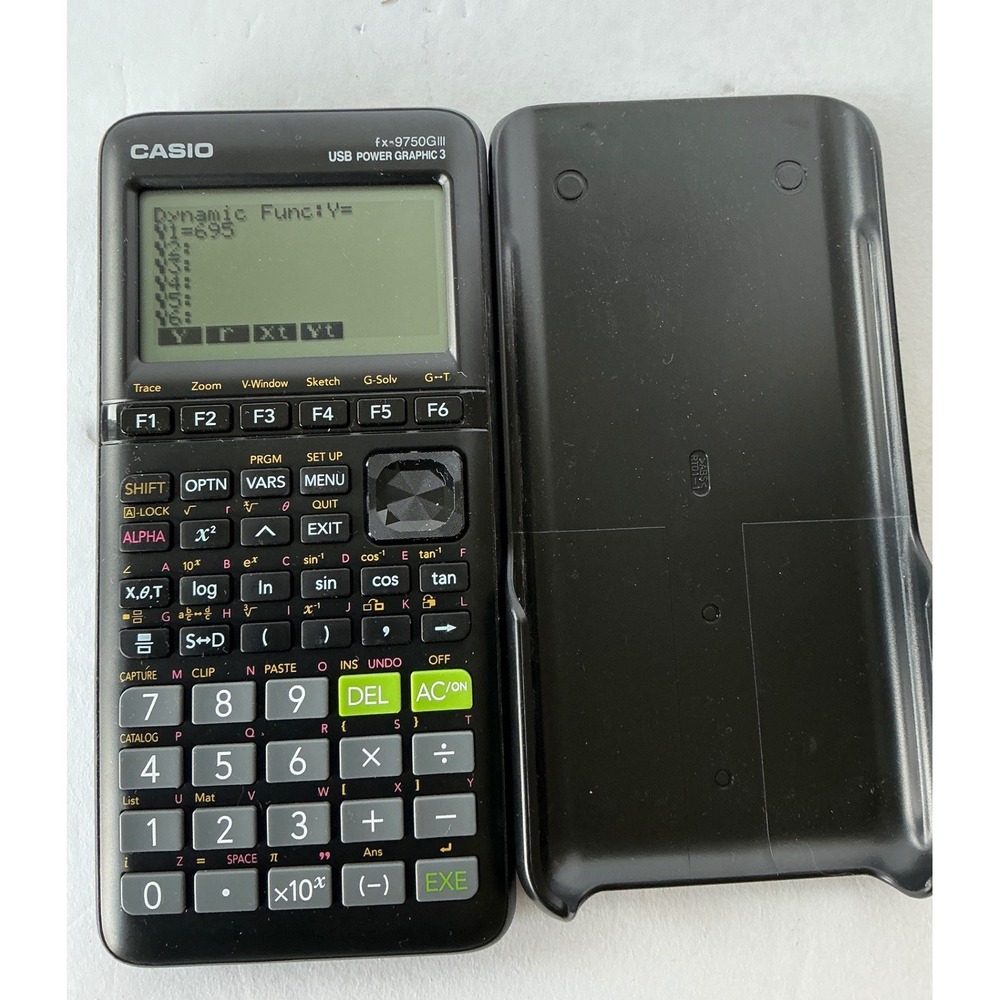Casio fx-9750GIII Graphing Calculator USB Power Graphic 3 Black Python Exam Pro